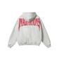 345GSM Men's Solid Color Pullover Hoodie Floral Beige