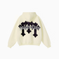 345GSM Men's Solid Color Pullover Hoodie Creamy Beige