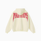 345GSM Men's Solid Color Pullover Hoodie Creamy Beige