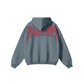 345GSM Men's Solid Color Pullover Hoodie Misty Blue