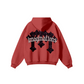 345GSM Men's Solid Color Pullover Hoodie Red