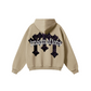 345GSM Men's Solid Color Pullover Hoodie Sandy Beige