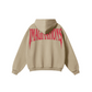 345GSM Men's Solid Color Pullover Hoodie Sandy Beige