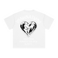 260GSM Unisex Heavyweight Re-Washed Distressed Crew Neck T-shirt White