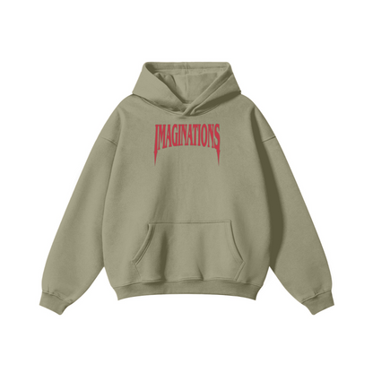 345GSM Men's Solid Color Pullover Hoodie Ash Gray