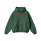 345GSM Men's Solid Color Pullover Hoodie Green
