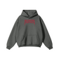 345GSM Men's Solid Color Pullover Hoodie Dark Gray