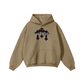 345GSM Men's Solid Color Pullover Hoodie Caramel