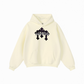 345GSM Men's Solid Color Pullover Hoodie Creamy Beige