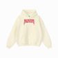 345GSM Men's Solid Color Pullover Hoodie Creamy Beige