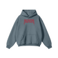 345GSM Men's Solid Color Pullover Hoodie Misty Blue