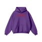 345GSM Men's Solid Color Pullover Hoodie Purple
