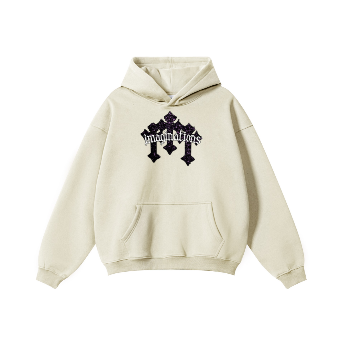 345GSM Men's Solid Color Pullover Hoodie Charcoal Gray