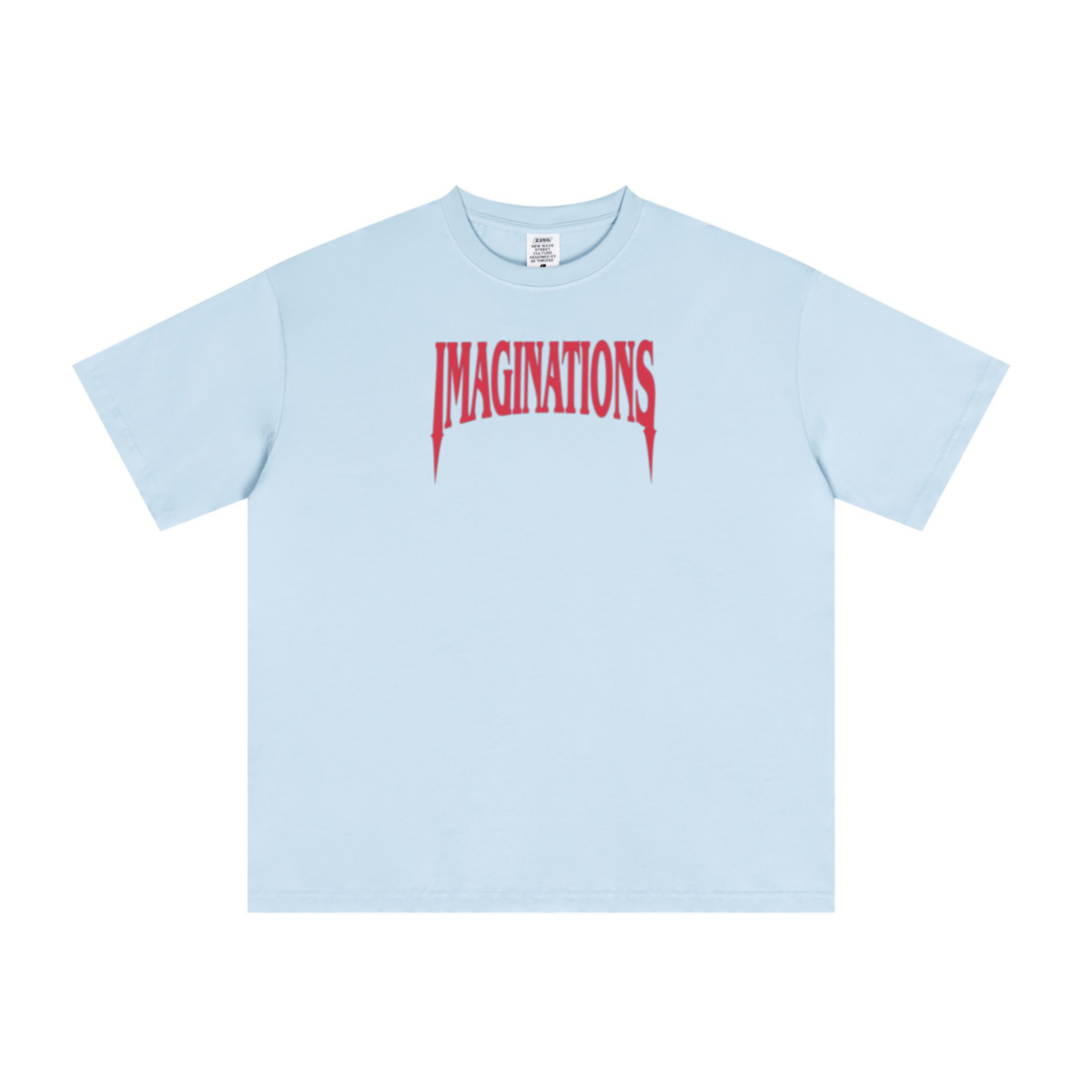 235GSM Men's Low-Shrink Cool-Touch Cotton T-Shirt Light blue