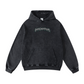 420GSM Men's Heavyweight Snow-Wash Oversized Pullover Hoodie Snow Wash